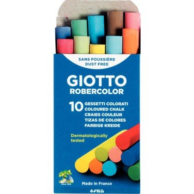 Boîte de 10 craies enrobées assortis GIOTTO