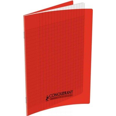 CAHIER AGRAFE 170X220 POLYPRO ROUGE 90G 48P SEYES CLASSIQUE
