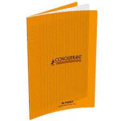 CAHIER 170X220 POLYPRO ORANGE 90G 48P SEYES CLASSIQUE