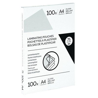 Pochettes plastification ibico format a4 75 microns boite de 100 unites
